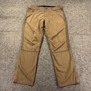 Kuhl Radikl Pants Mens 36x32 Brown Stretch Hiking Workwear 7 Pocket Gusseted